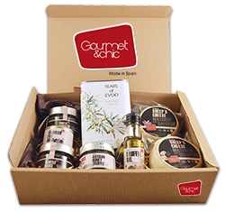 Gourmet & Chic. Box of artisan truffle products